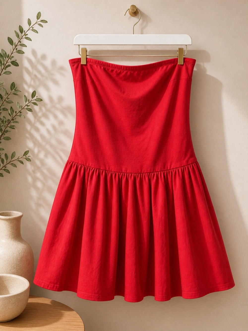 Red Strapless